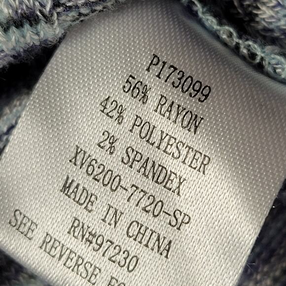 Absolutely Famous 3/4 Sleeve Pull-Over Tunic Womens Medium Bluish-Gray Knit Top - Picture 7 of 7